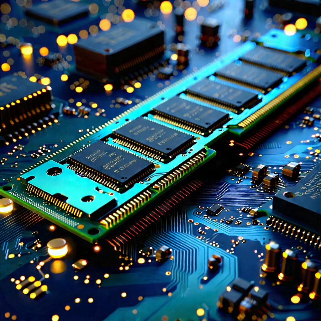 Close-up of memory module