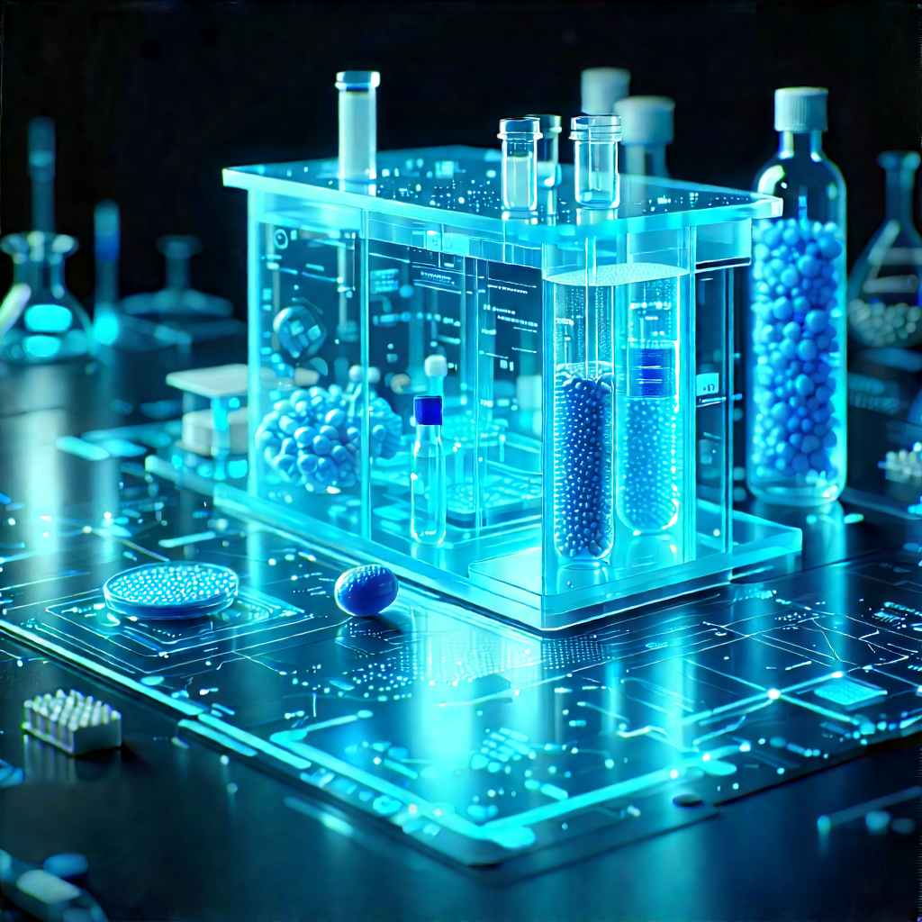 Healthcare Technology In Modern Laboratory With Image, There