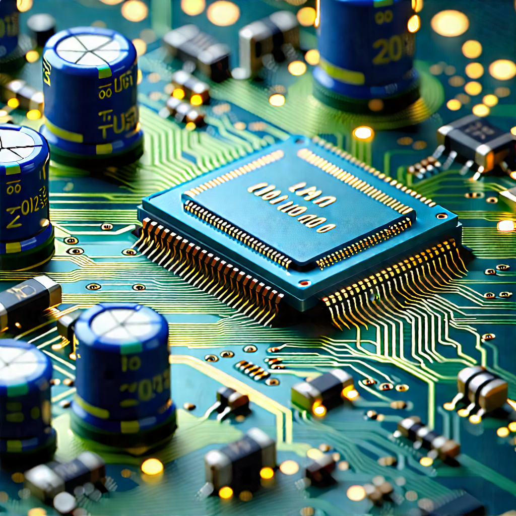 Close-up of electronic circuit