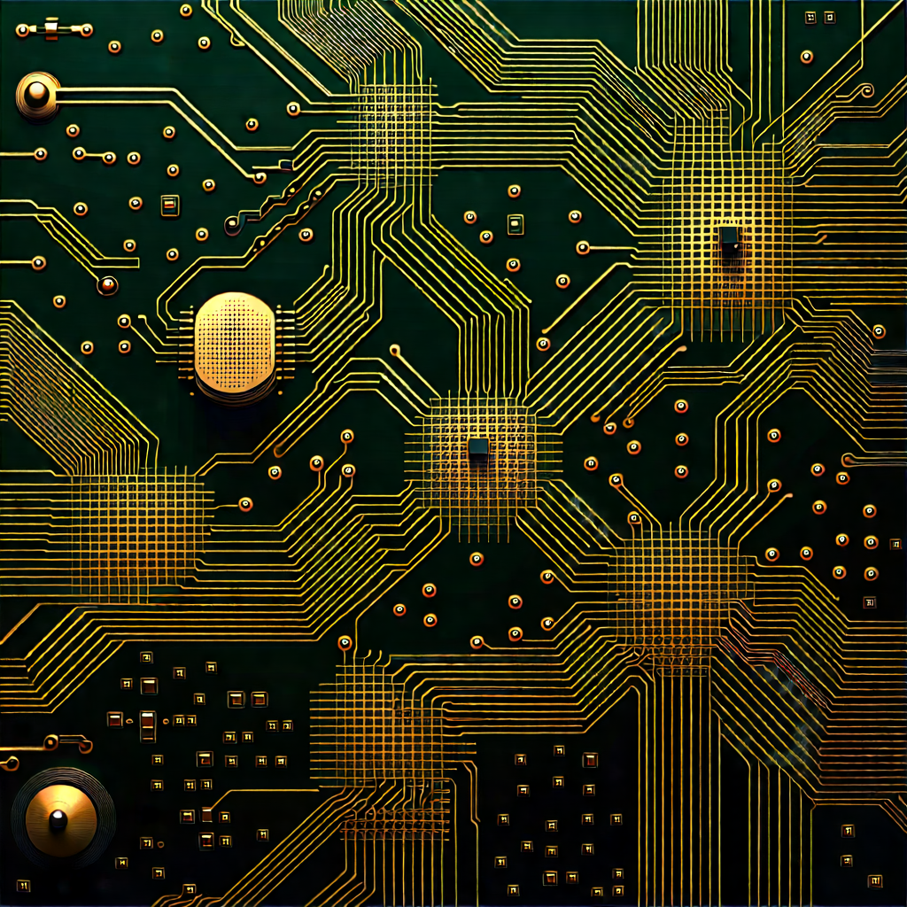 Close-up of electronic circuit