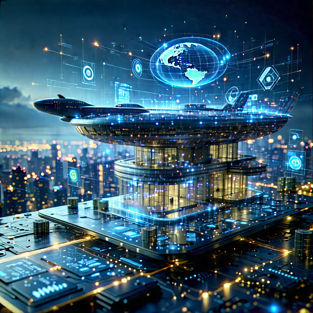 Financial Technology In Field Deployment With Futuristic Building