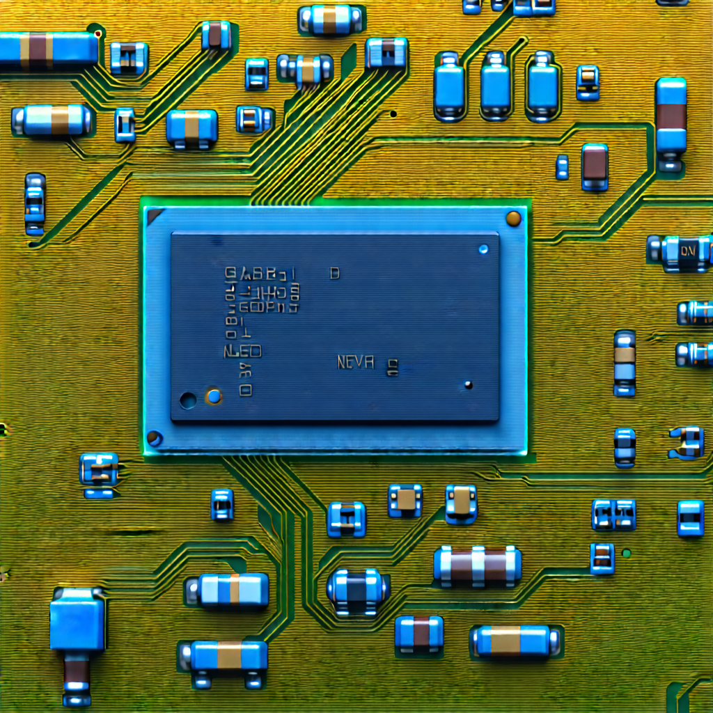 Close-up of electronic circuit