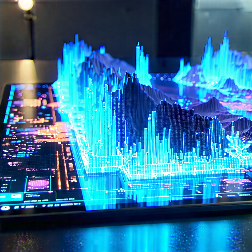 Tablet with data visualization