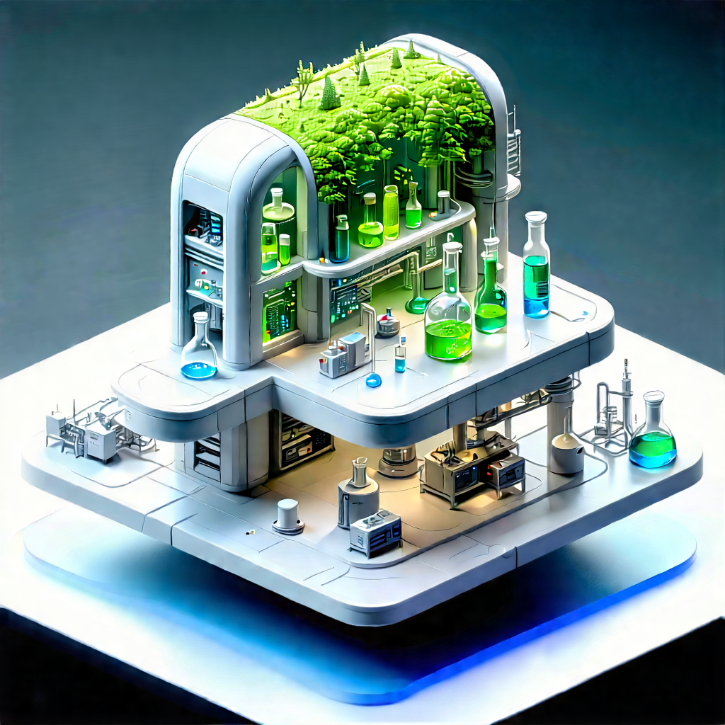 (futuristic:1.23) research laboratory