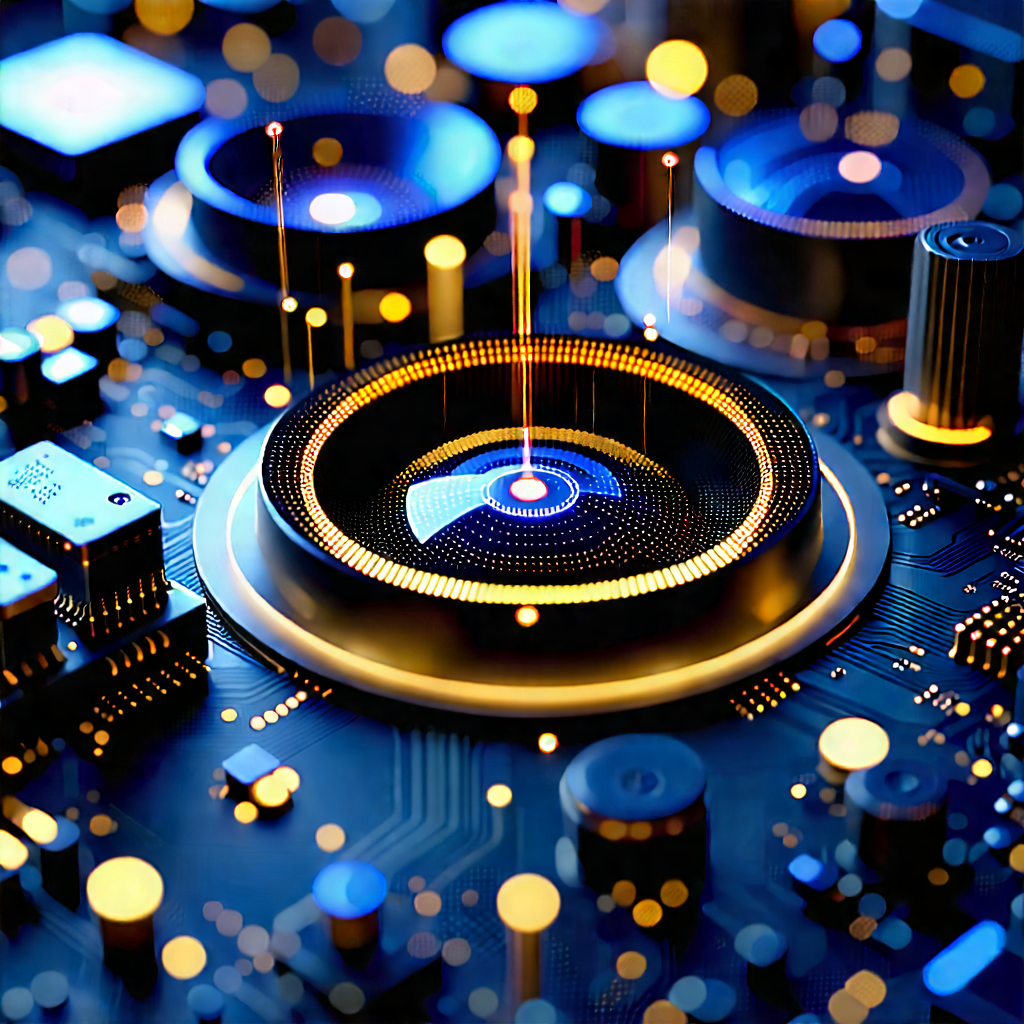 Close-up of sensor array