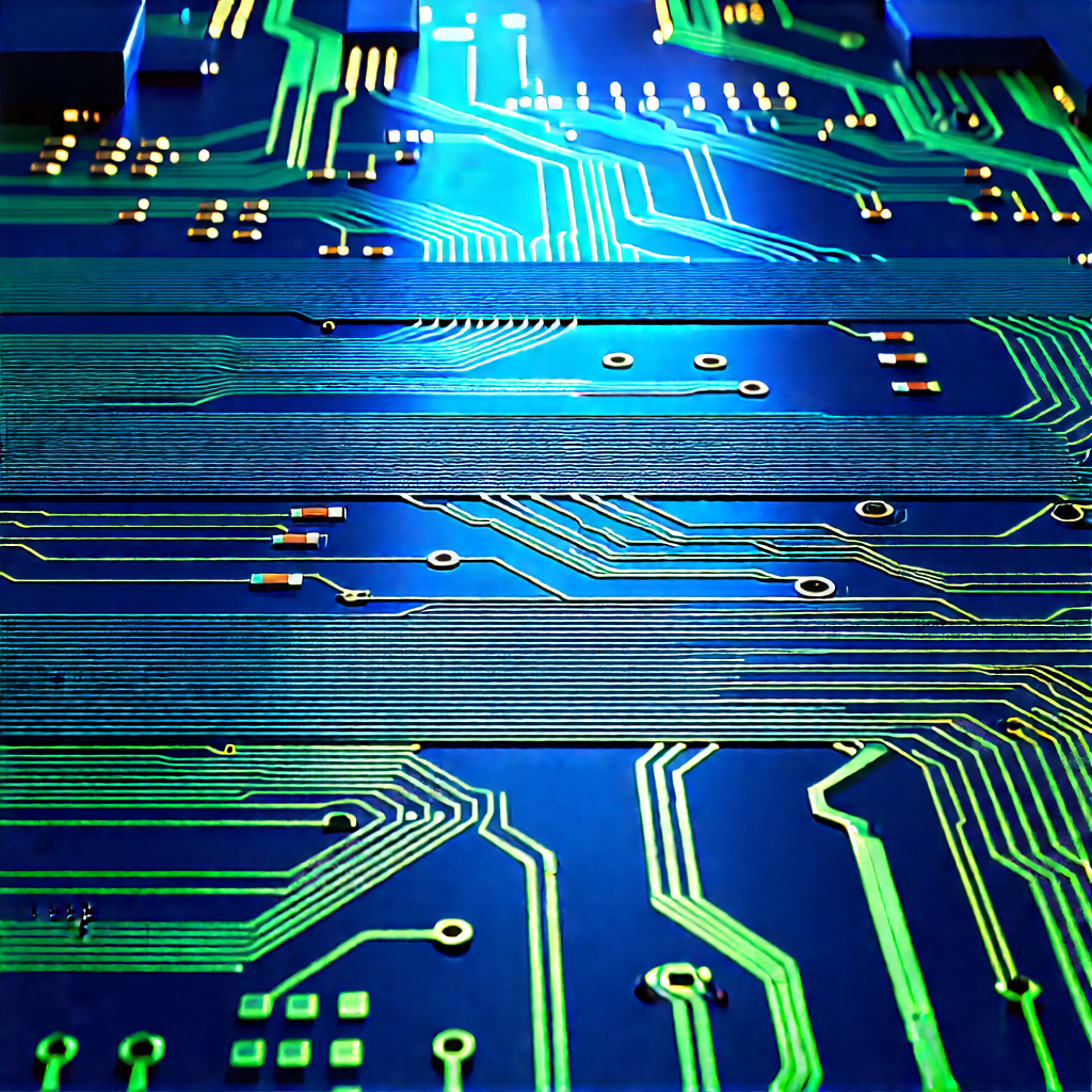Circuit board with data streams