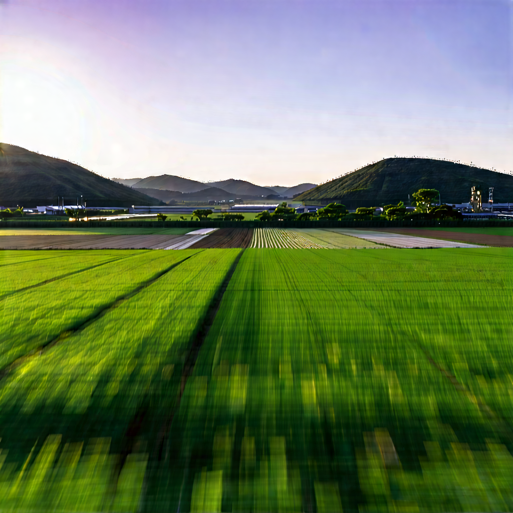 Agricultural Technology In Manufacturing Facility With Large, Lush