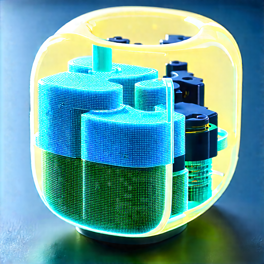 Innovative Medical Technology Design With Blue Yellow