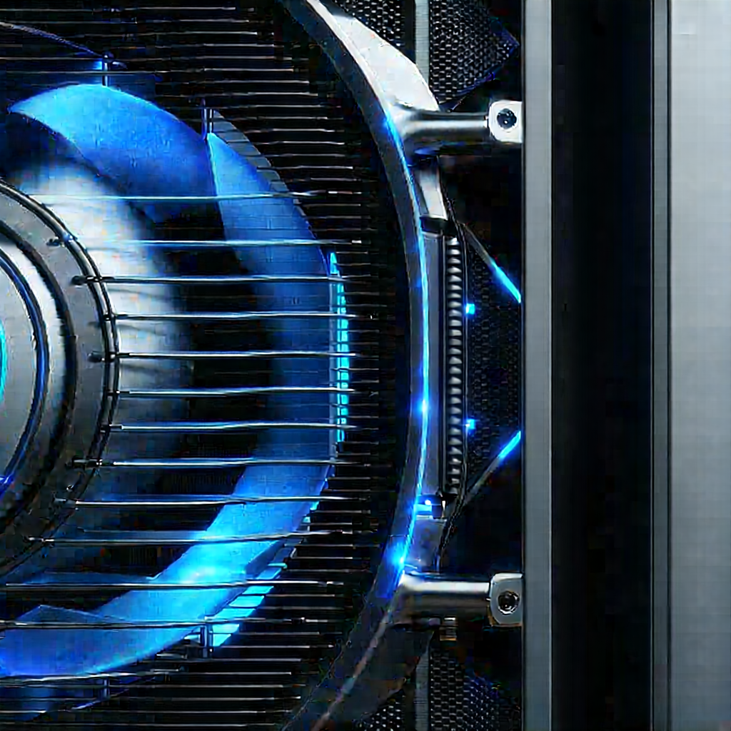 Close-up of cooling system