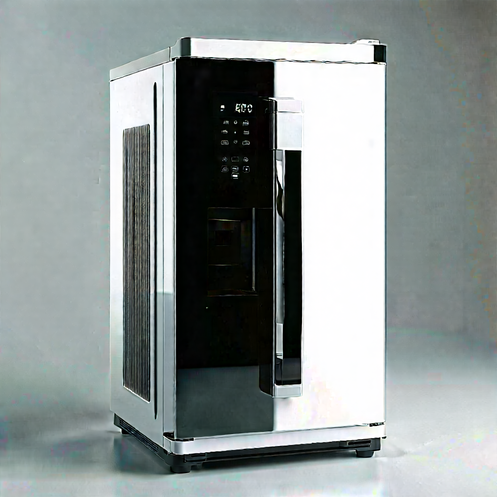 Innovative Smart Appliance Design With Small, Silver,