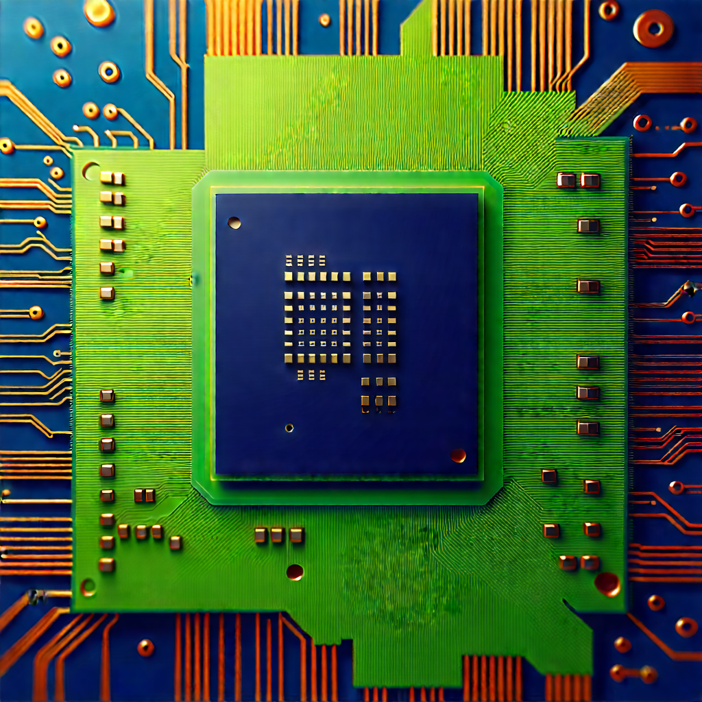 Close-up of microprocessor