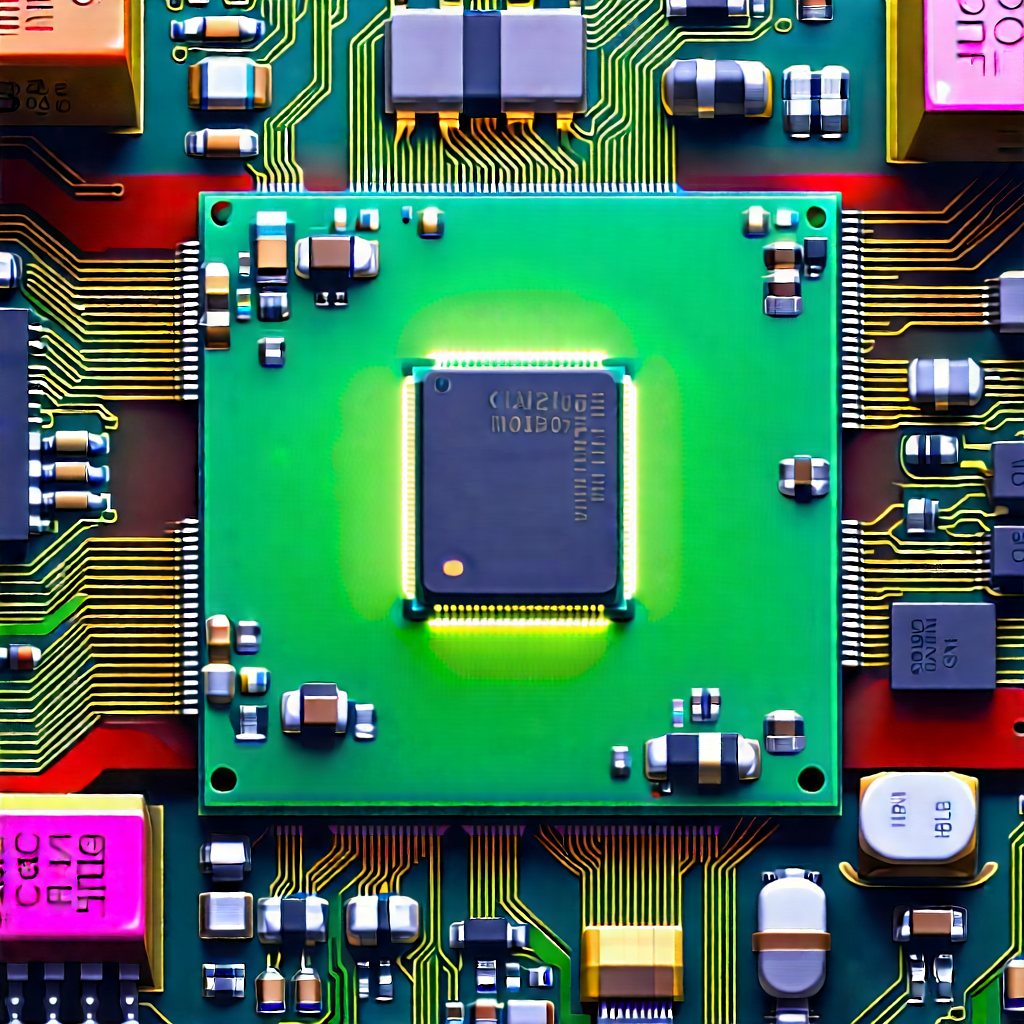 Close-up of microprocessor