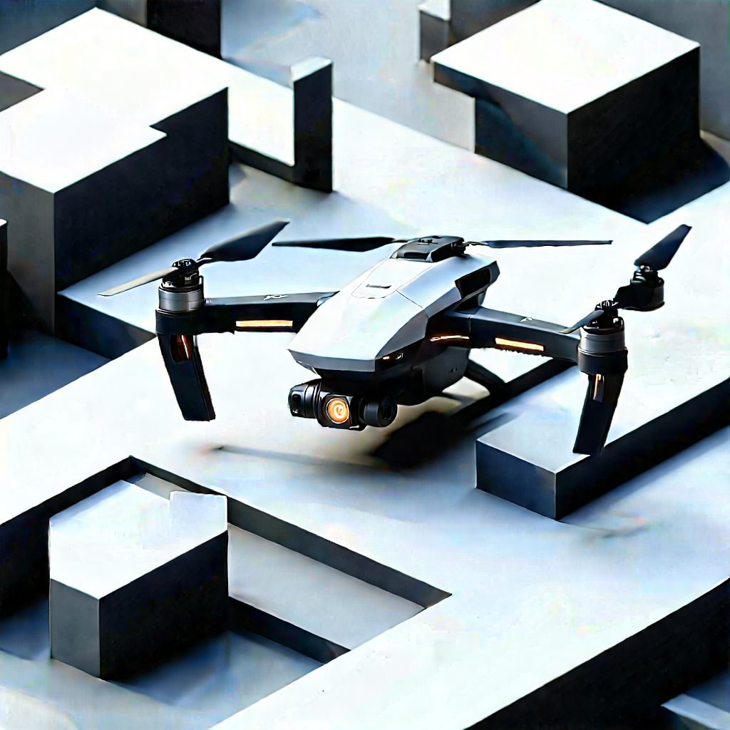 Drone With Data Visualization With Small Drone