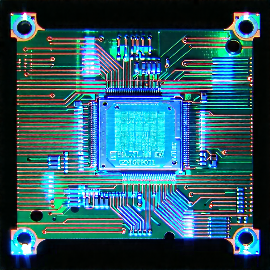 Circuit board with holographic projection