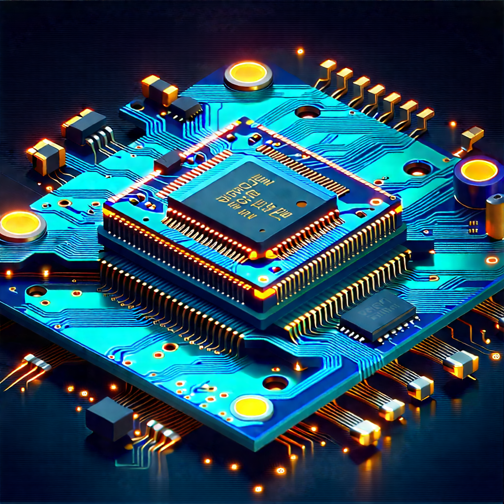 Circuit board with digital particles