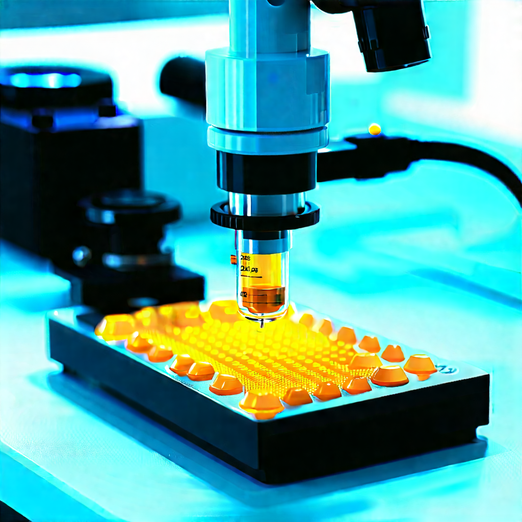Healthcare Technology In Modern Laboratory With Microscope Being