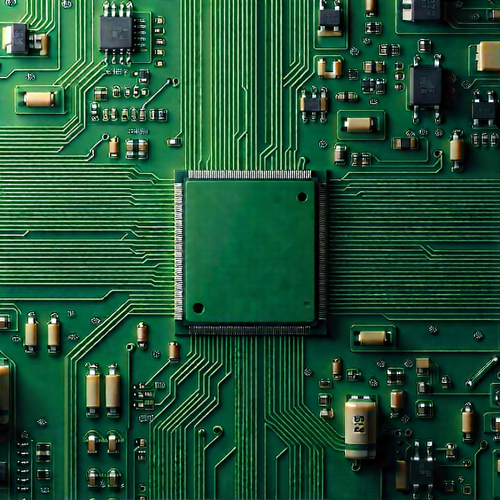 Close-up of electronic circuit