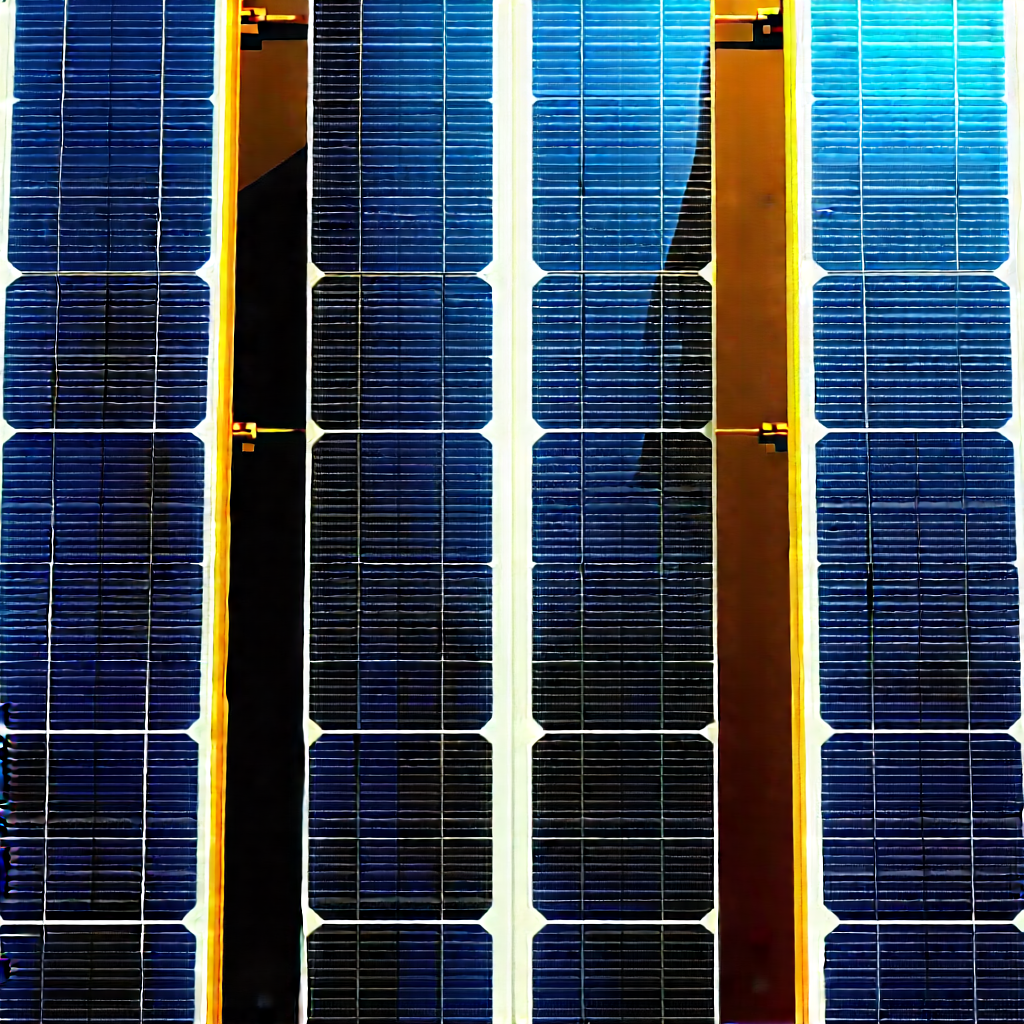 Solar panel with laser scanning
