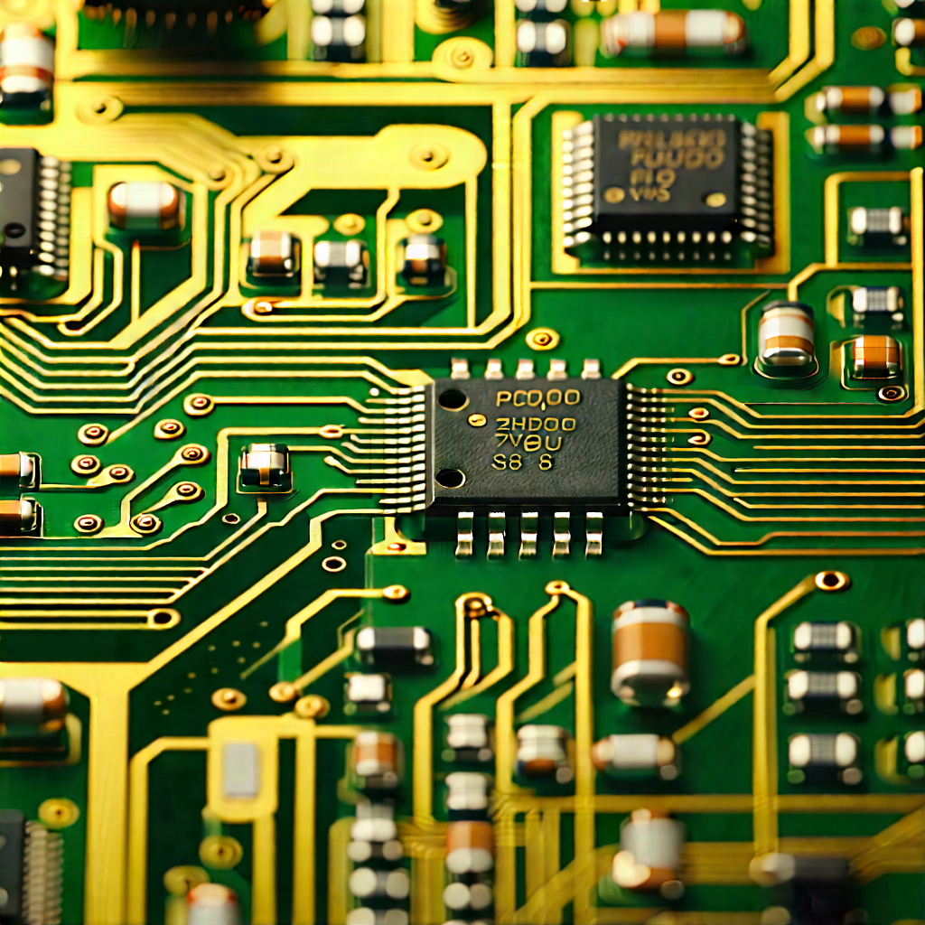 Close-up of electronic circuit