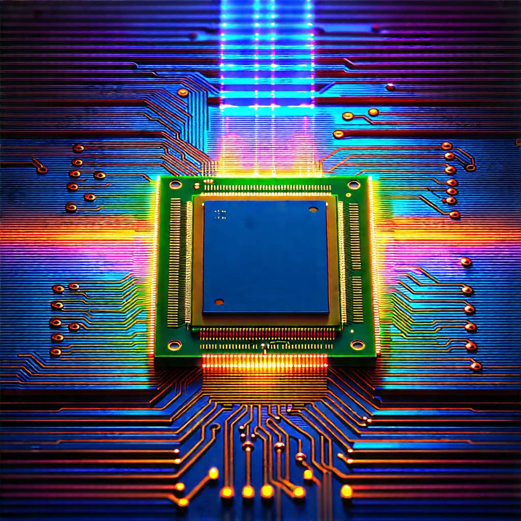Microchip with holographic projection