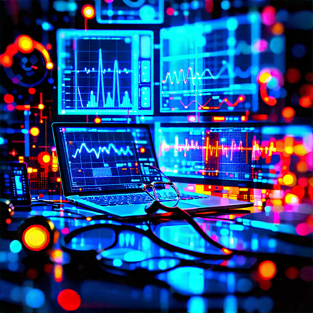 Healthcare Technology In (design:1.49) Studio With Laptop Computer