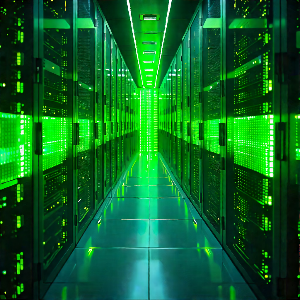 Futuristic server room