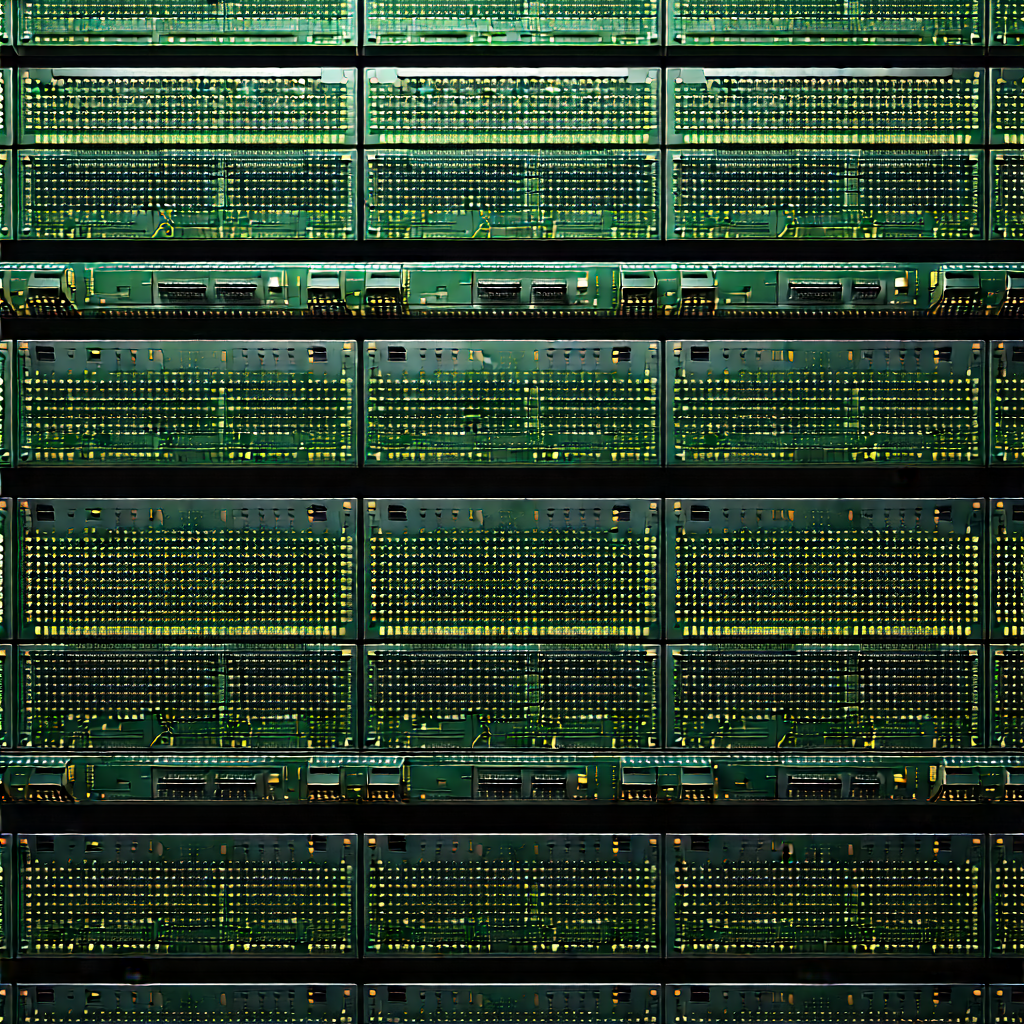 Close-up of sensor array