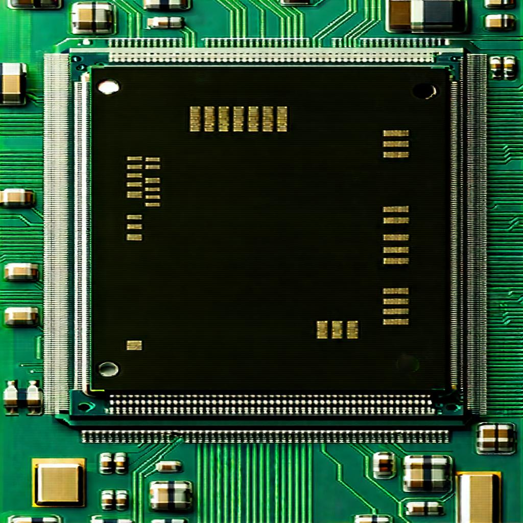 Close-up of microprocessor