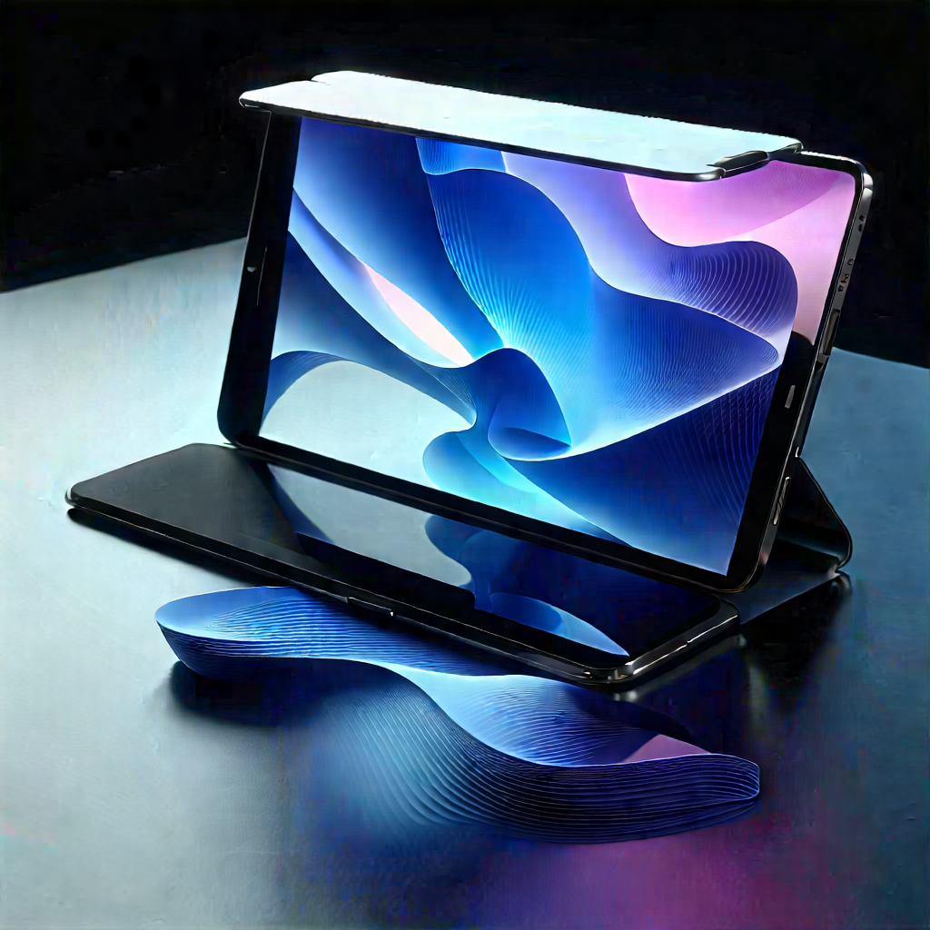 Tablet With Streaming Content With Black Tablet