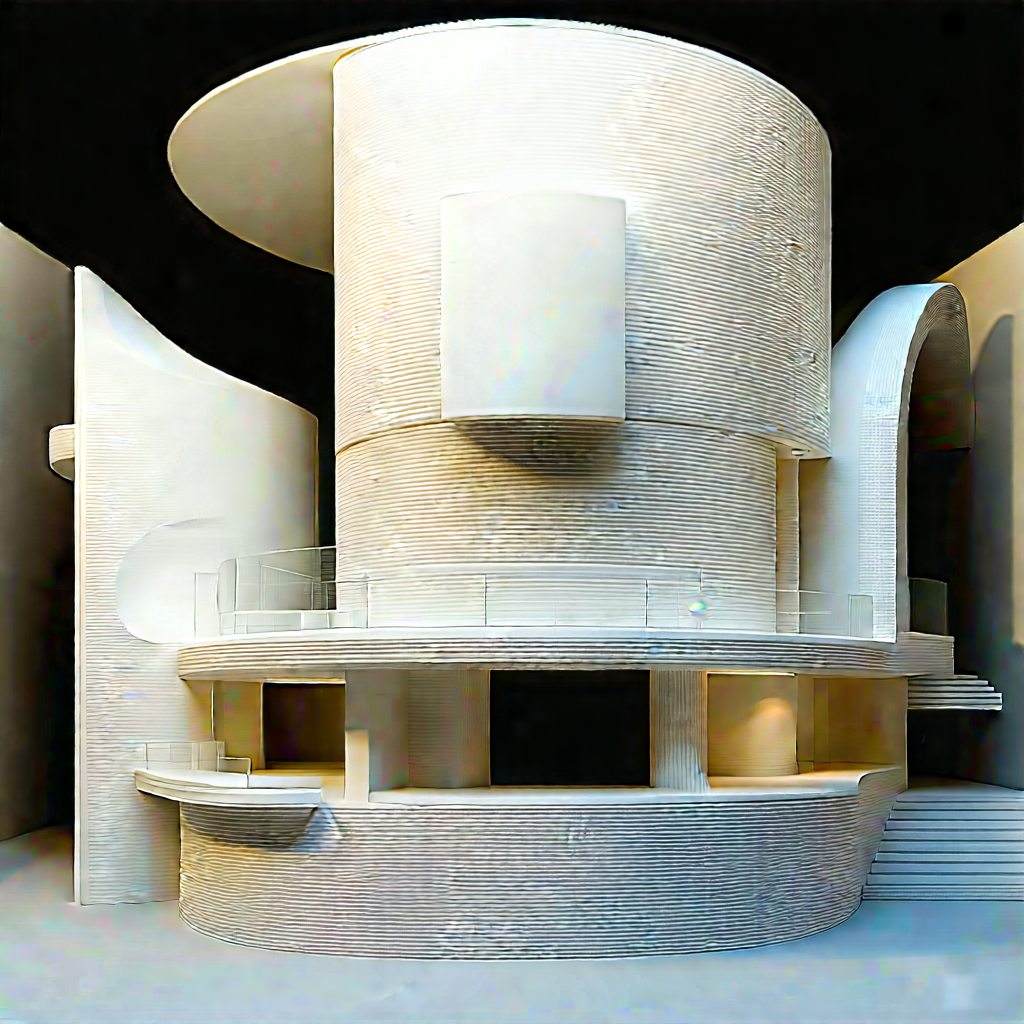 Futuristic Research Laboratory With Large White