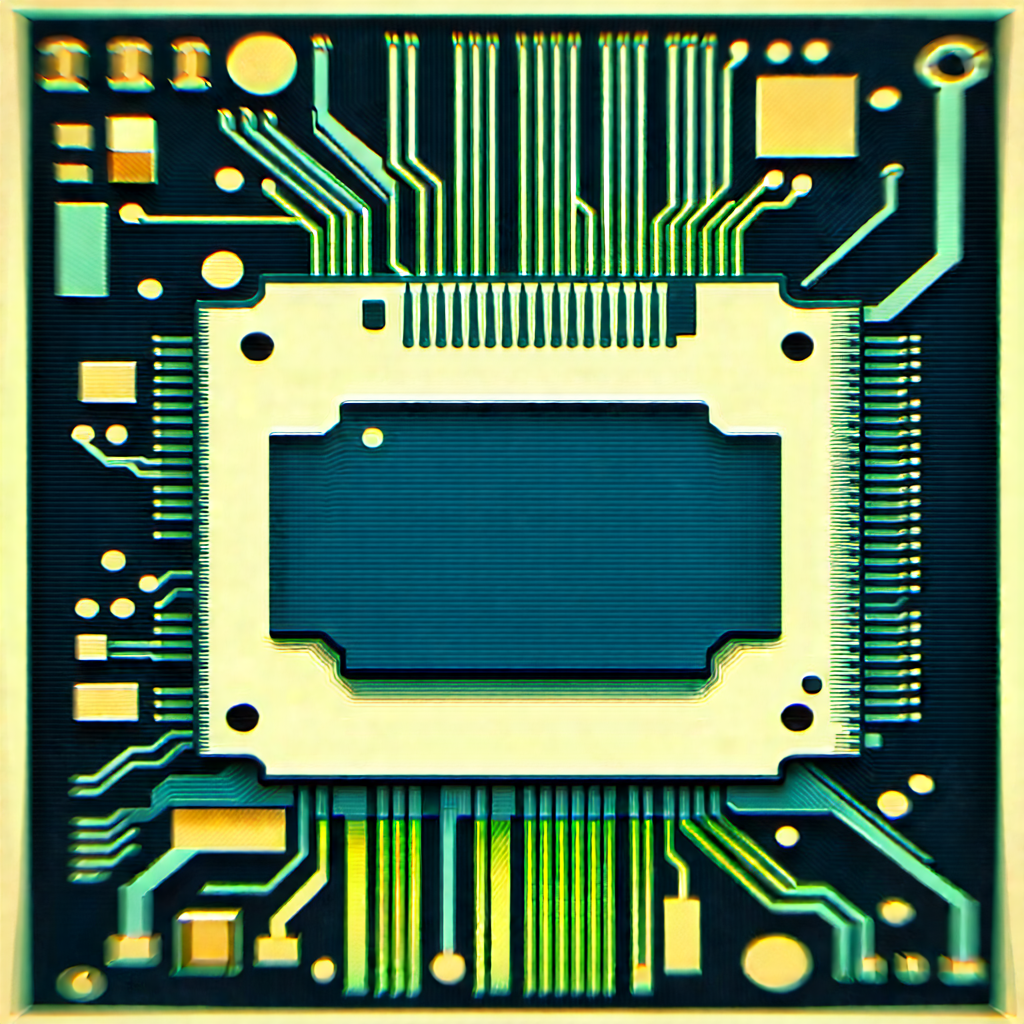 Close-up of microprocessor