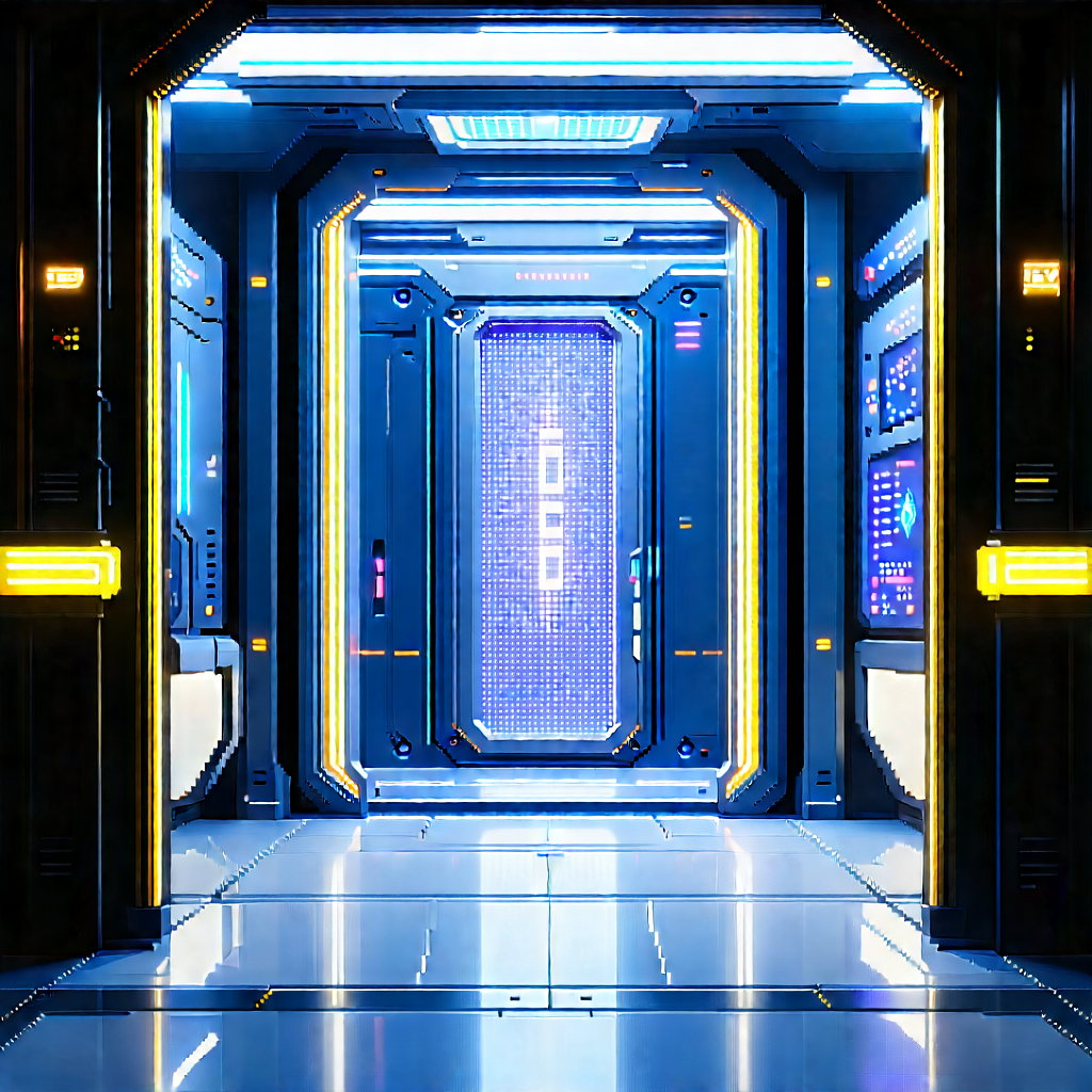 Futuristic innovation hub