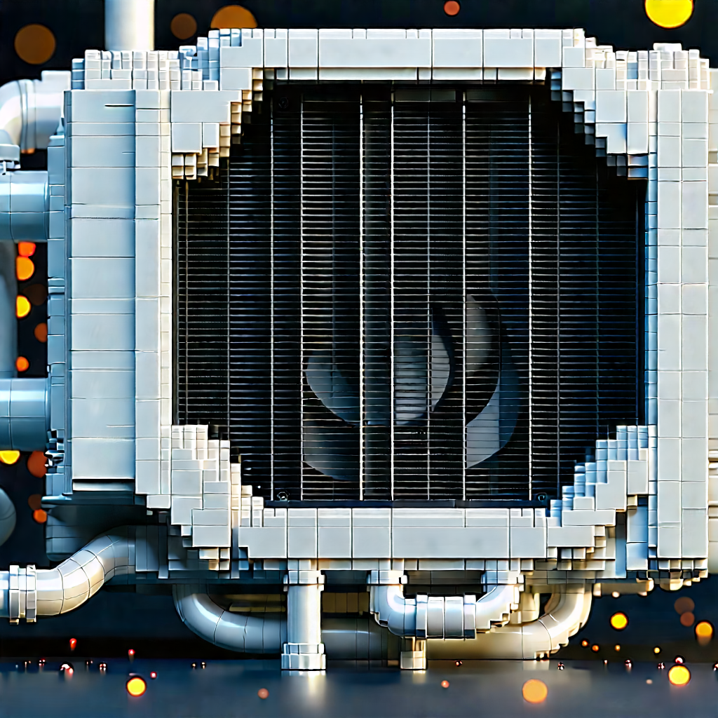 Close-up of cooling system