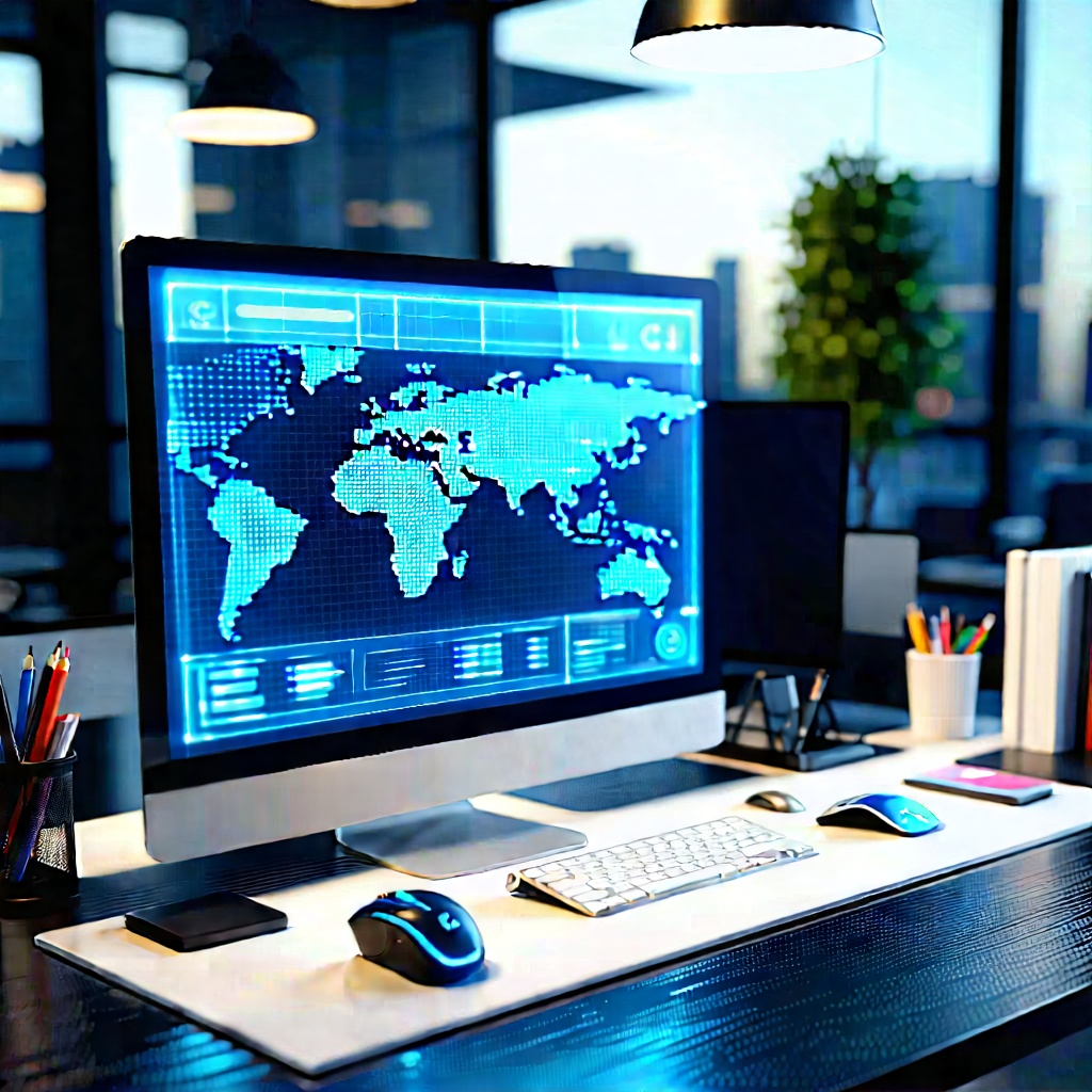 Financial technology in tech office