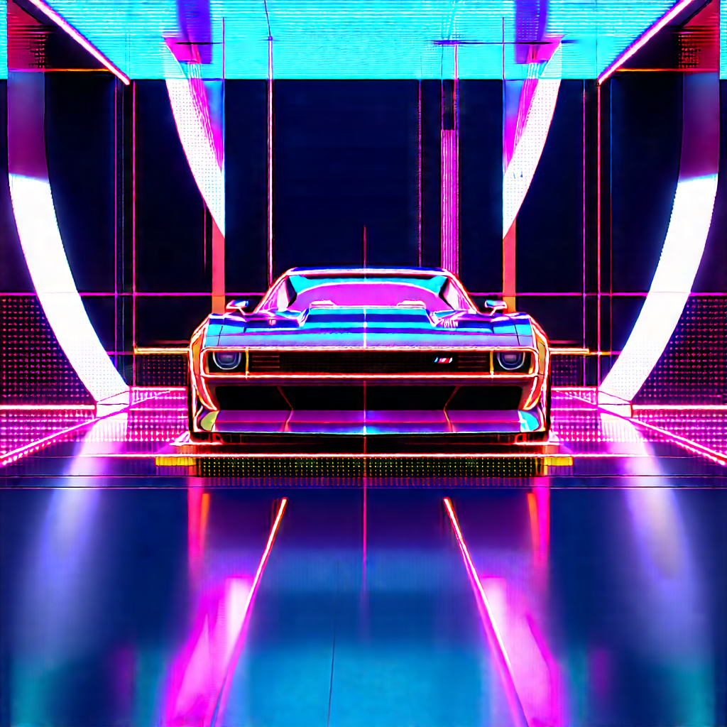 Automotive Technology In Modern Laboratory With Sleek, Shiny
