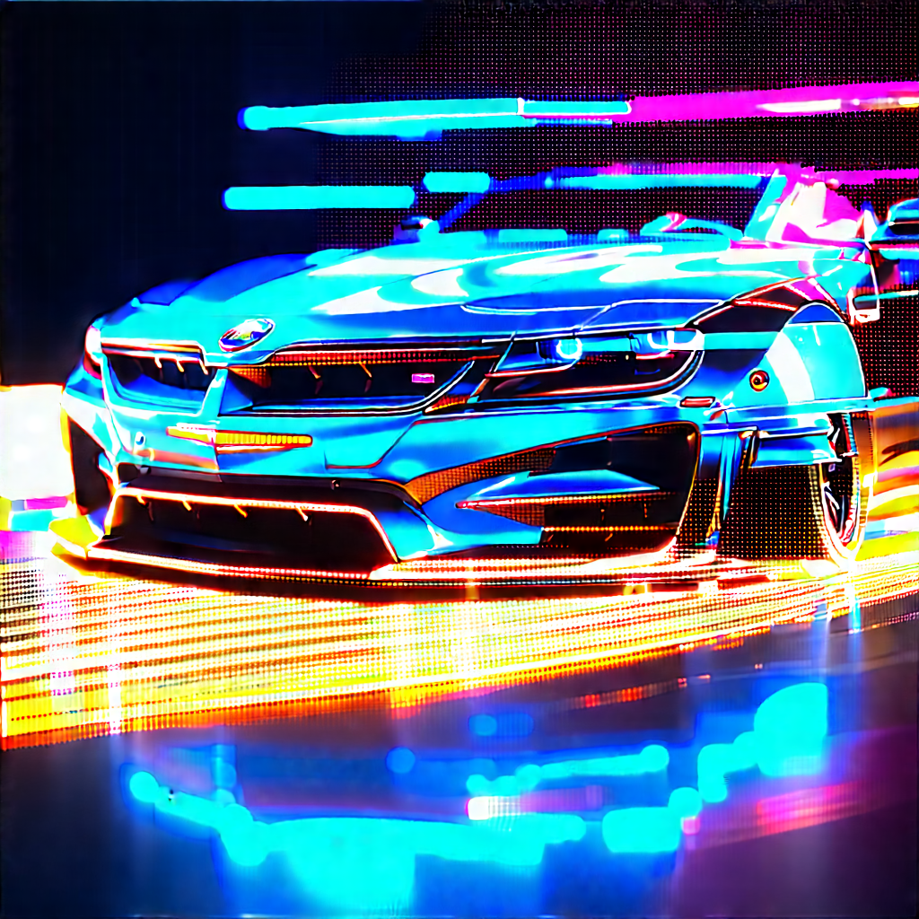 Automotive Technology In Design Studio With Blue Hood