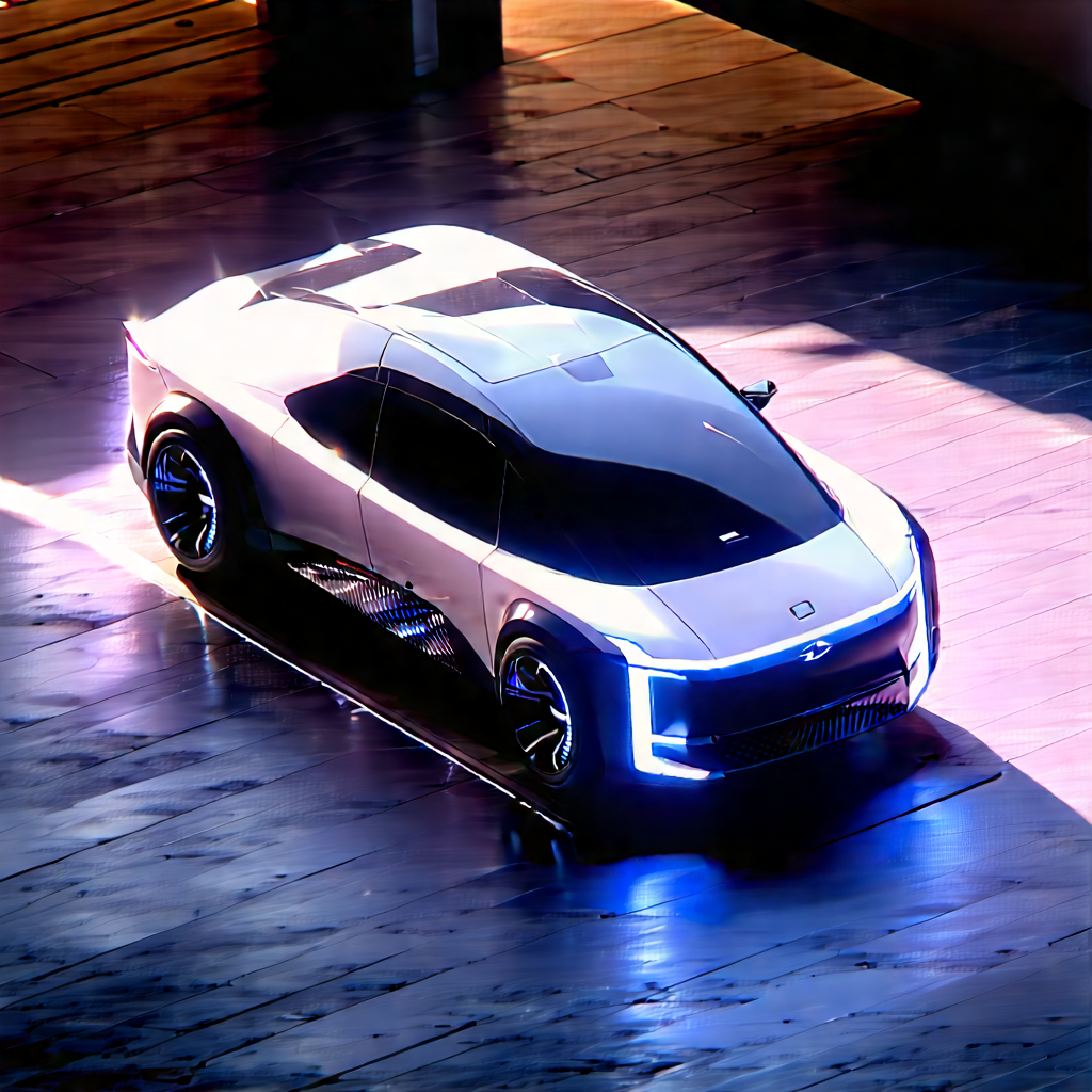 Innovative Electric Vehicle Design With Futuristic Sleek