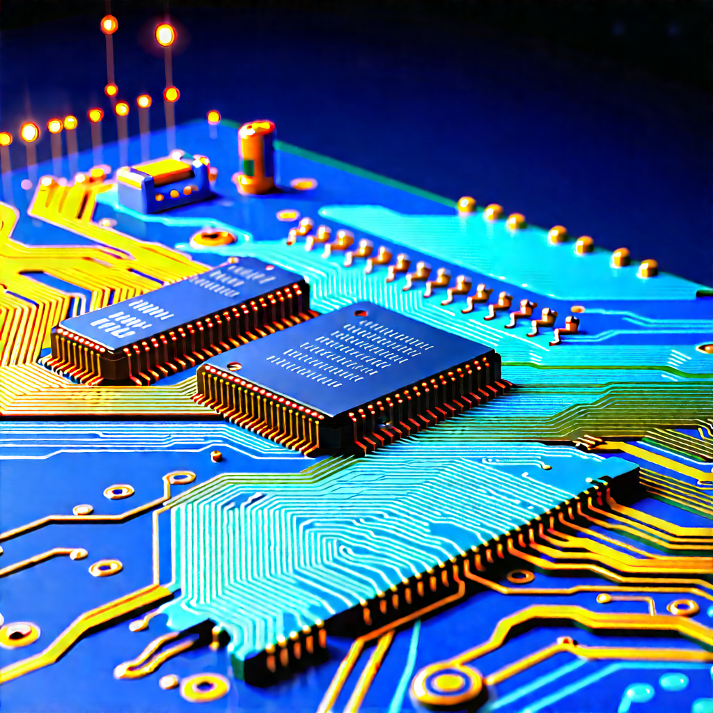 Close-up of electronic circuit