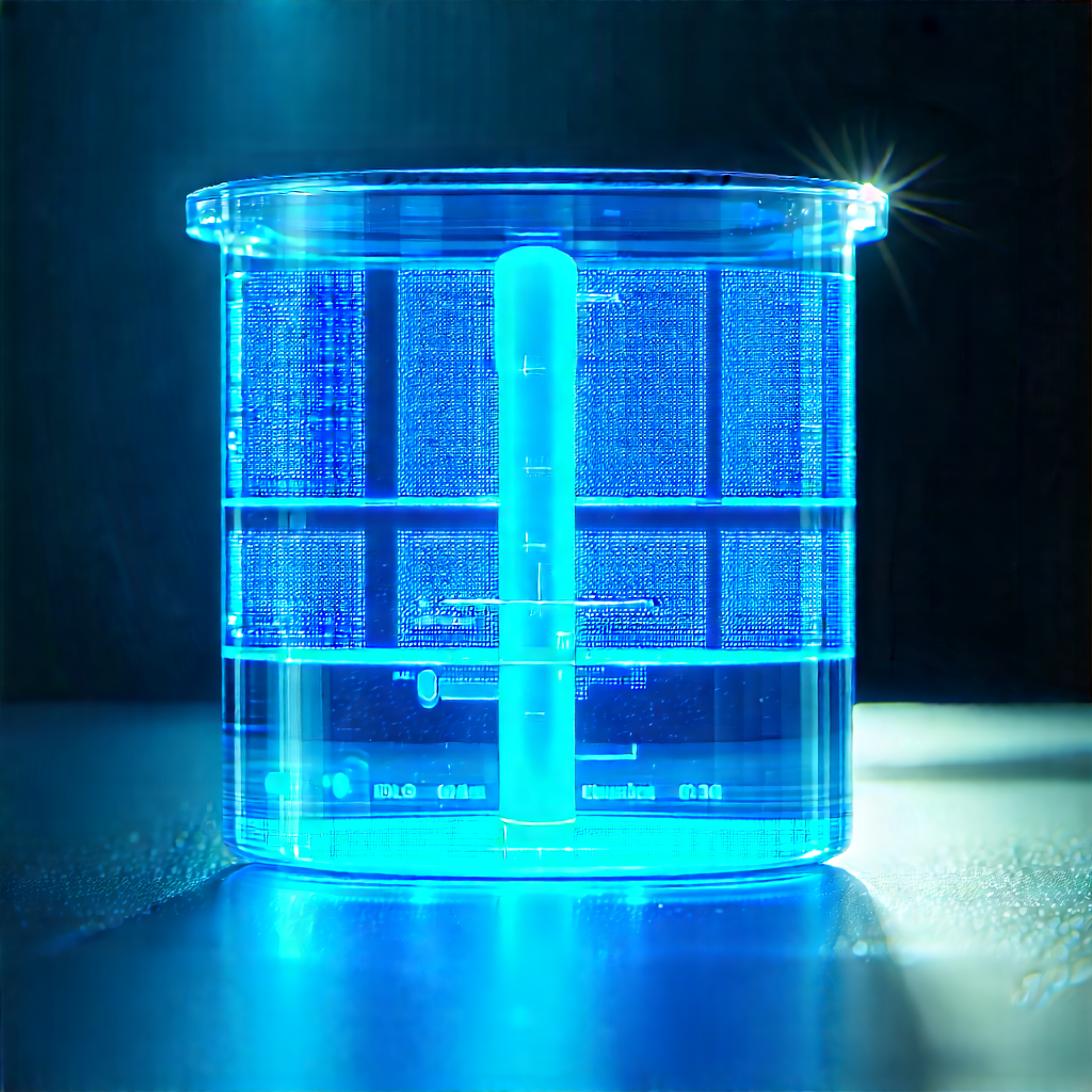 Healthcare Technology In Research Center With Blue Vase