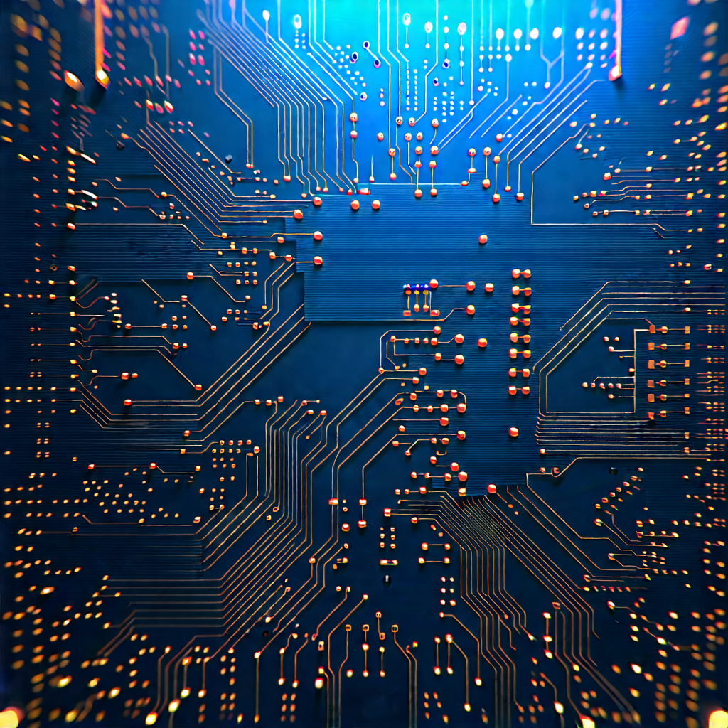 Circuit board with digital particles