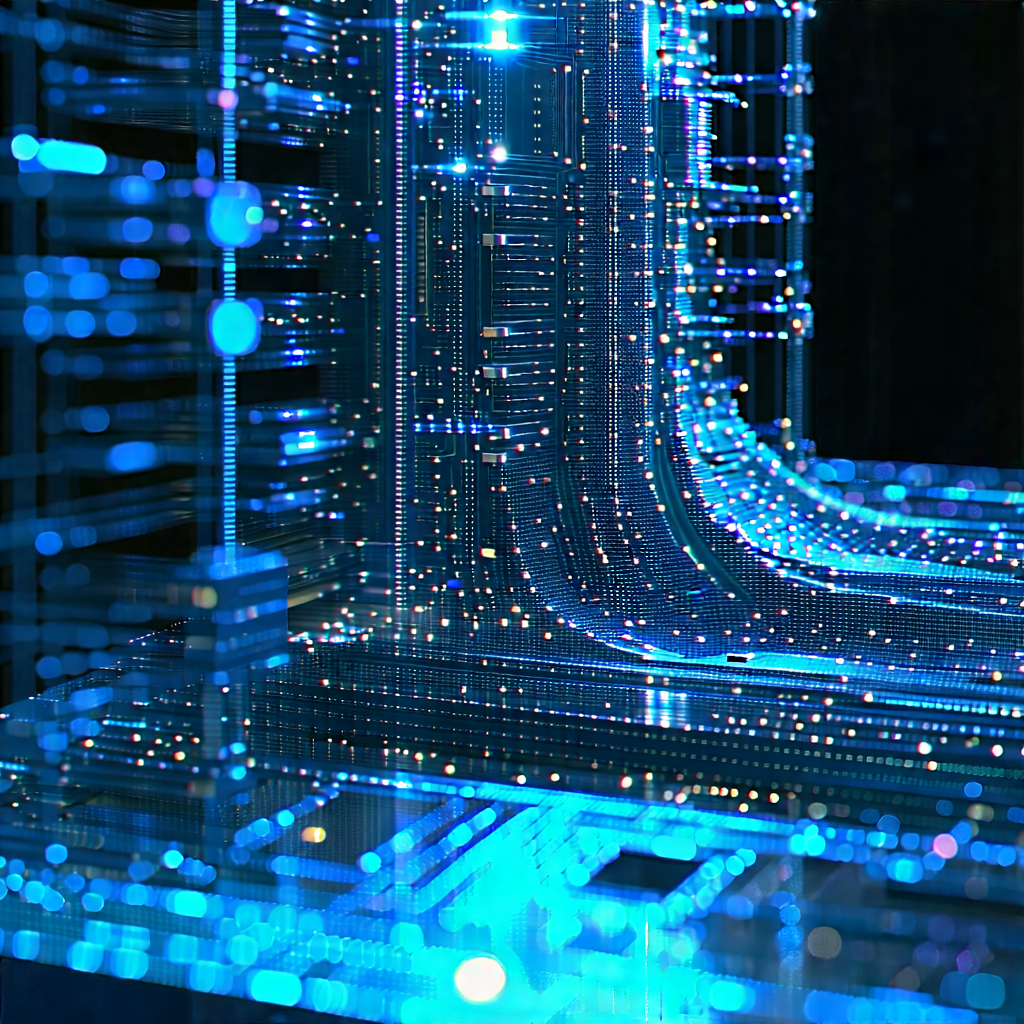 Close-up of sensor array