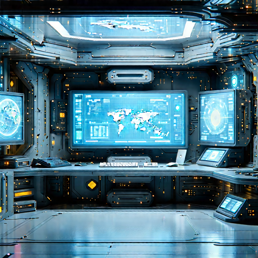 (futuristic:1.11) (digital:1.45) workspace