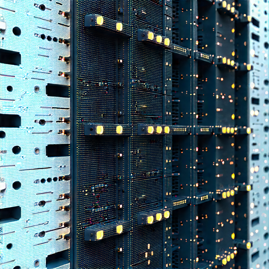 Close-up of sensor array