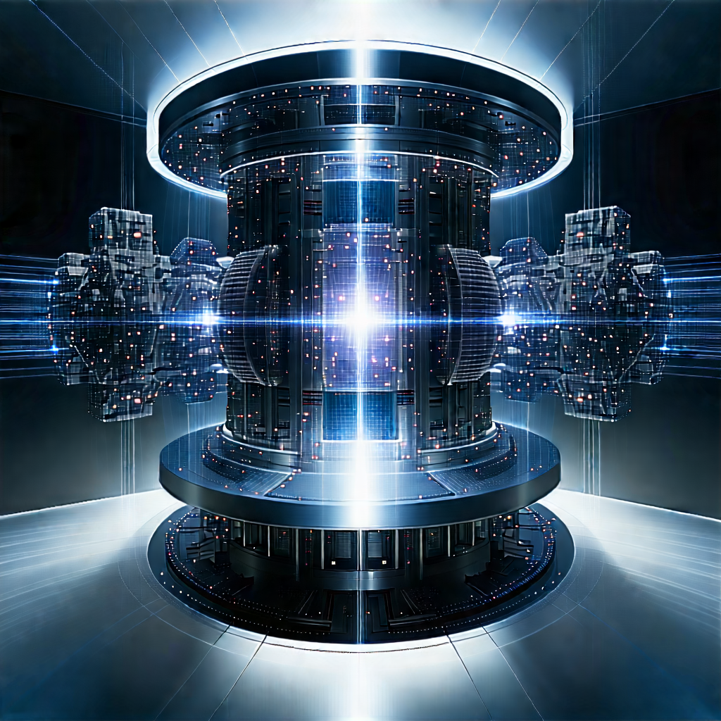 Quantum computer with laser scanning