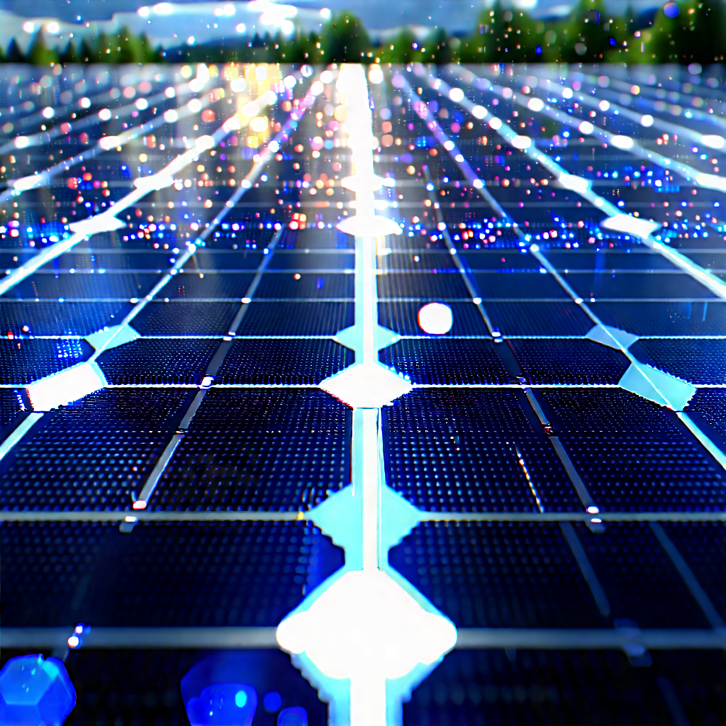 Solar Panel With Digital Particles With Large Solar