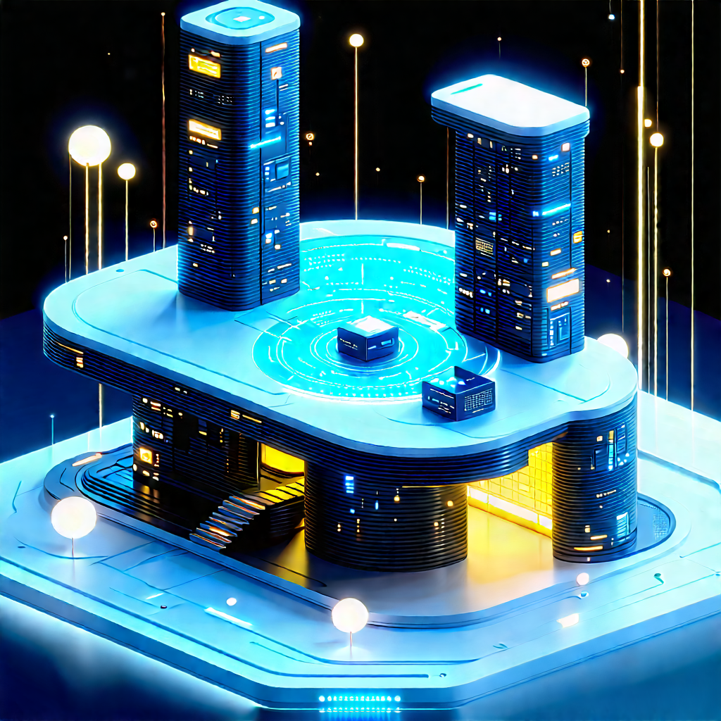Futuristic Tech Startup Office With Image, There
