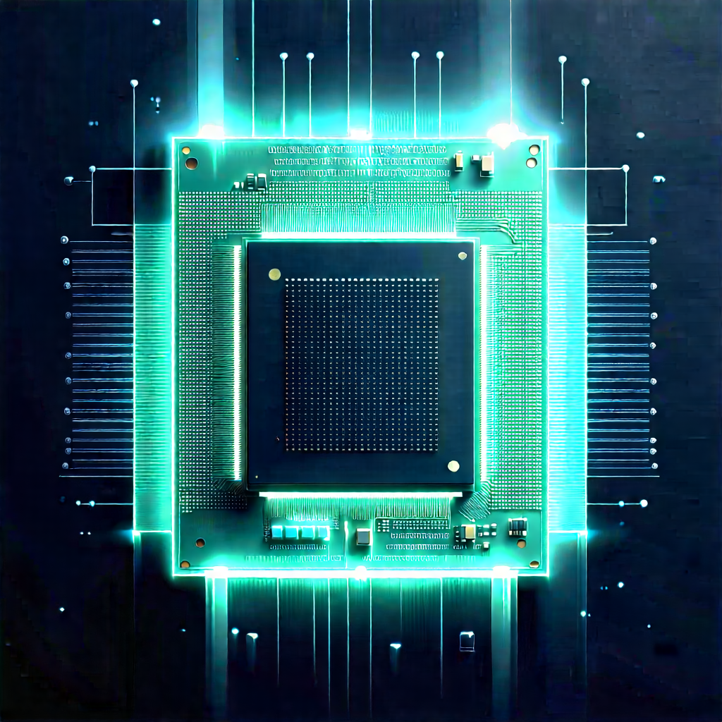 Microchip with holographic projection