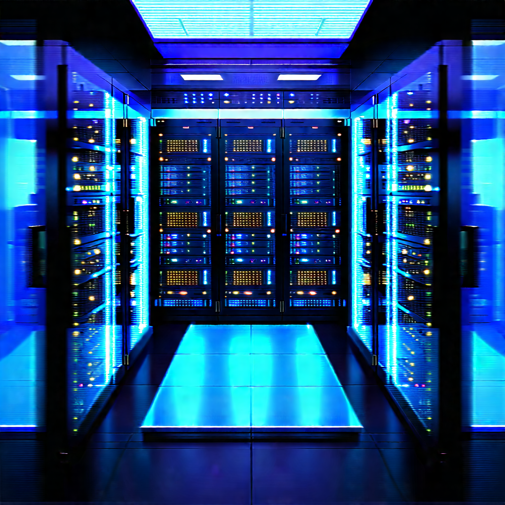 Futuristic server room