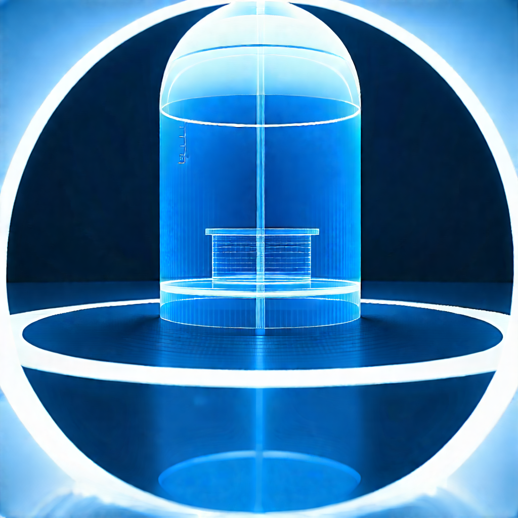 Futuristic research laboratory