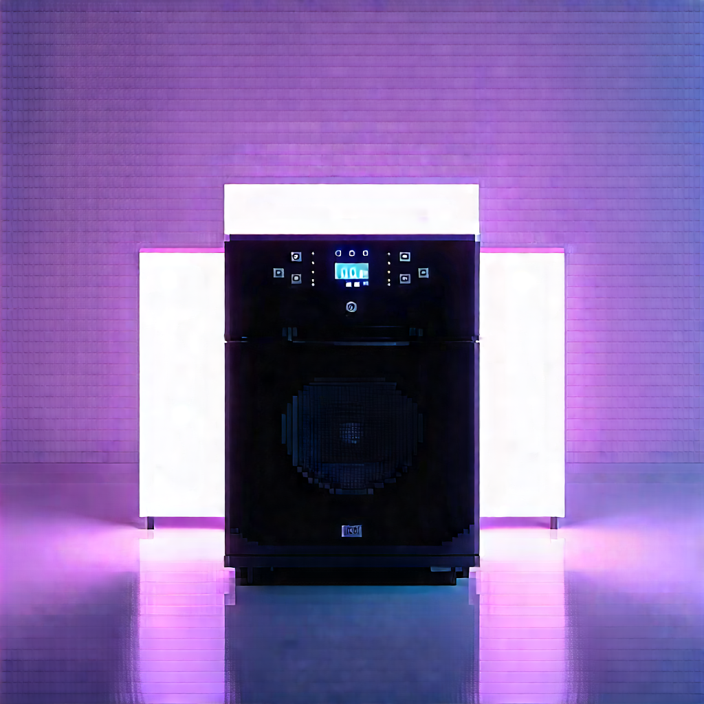 Innovative Smart Appliance Design With Black Speaker